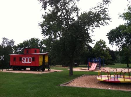 Lake Villa's Sled Hill at Caboose Park