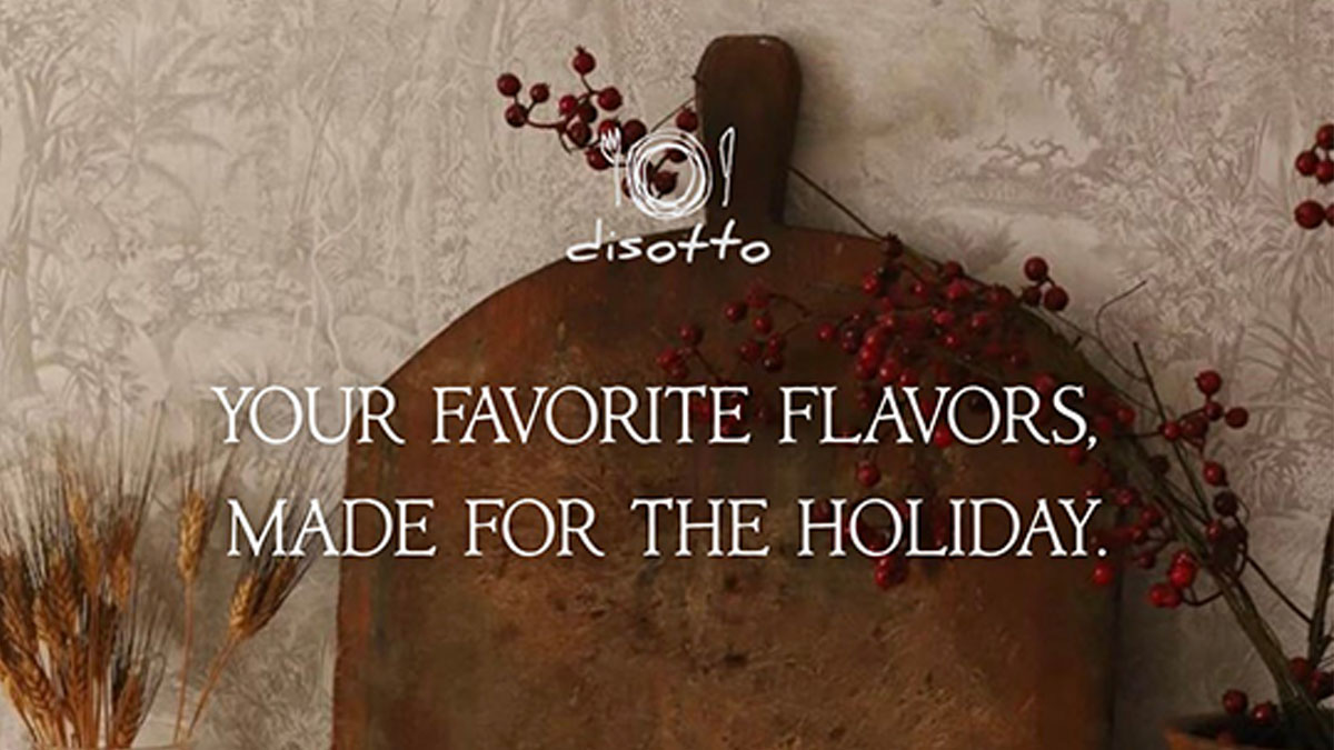 Thanksgiving Menu at Disotto