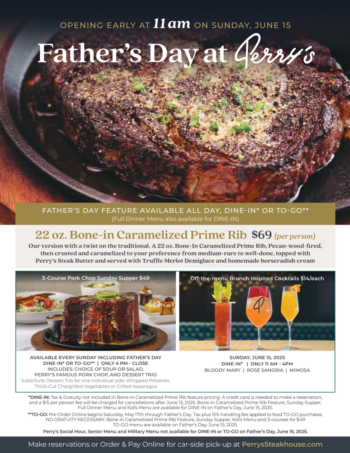 Father's Day at Perry's Steakhouse & Grille