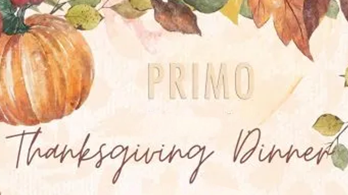 Primo Thanksgiving Prix Fixe Menu