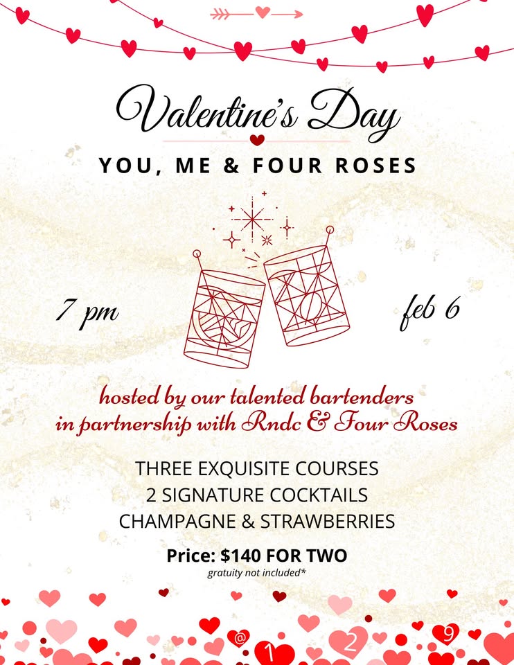 You, Me & Four Roses at 129 Center Cut