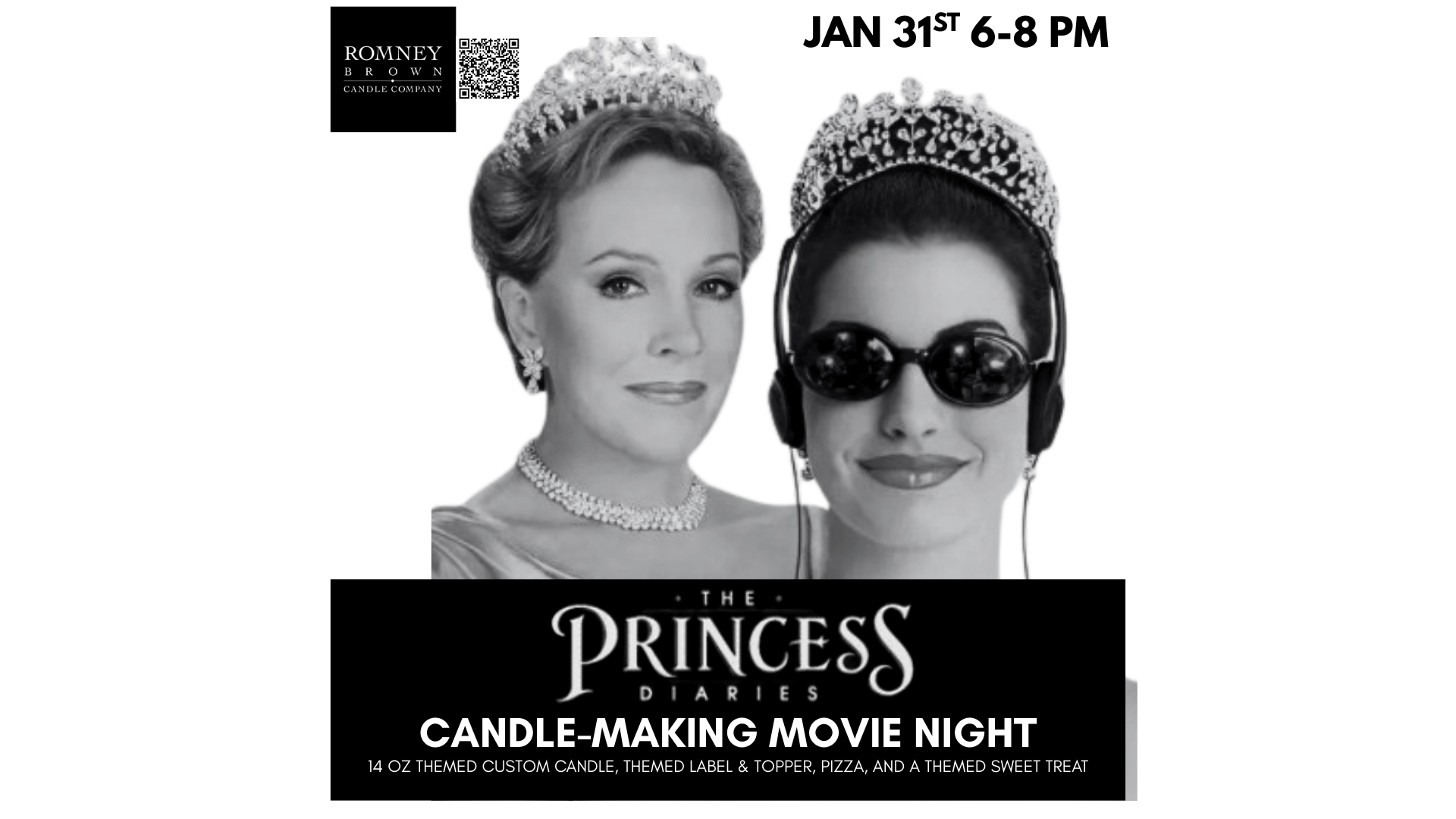 Princess Diaries Candle Night | Galentines in Grayslake IL