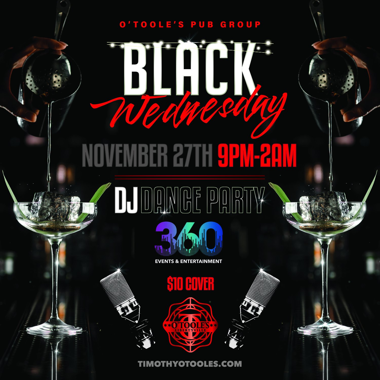 Black Wednesday Dance Party at O'Toole's Libertyville