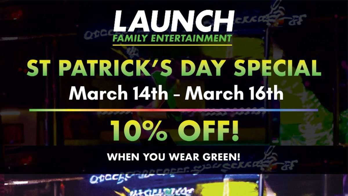 Celebrate St. Patrick's Day at Launch Gurnee