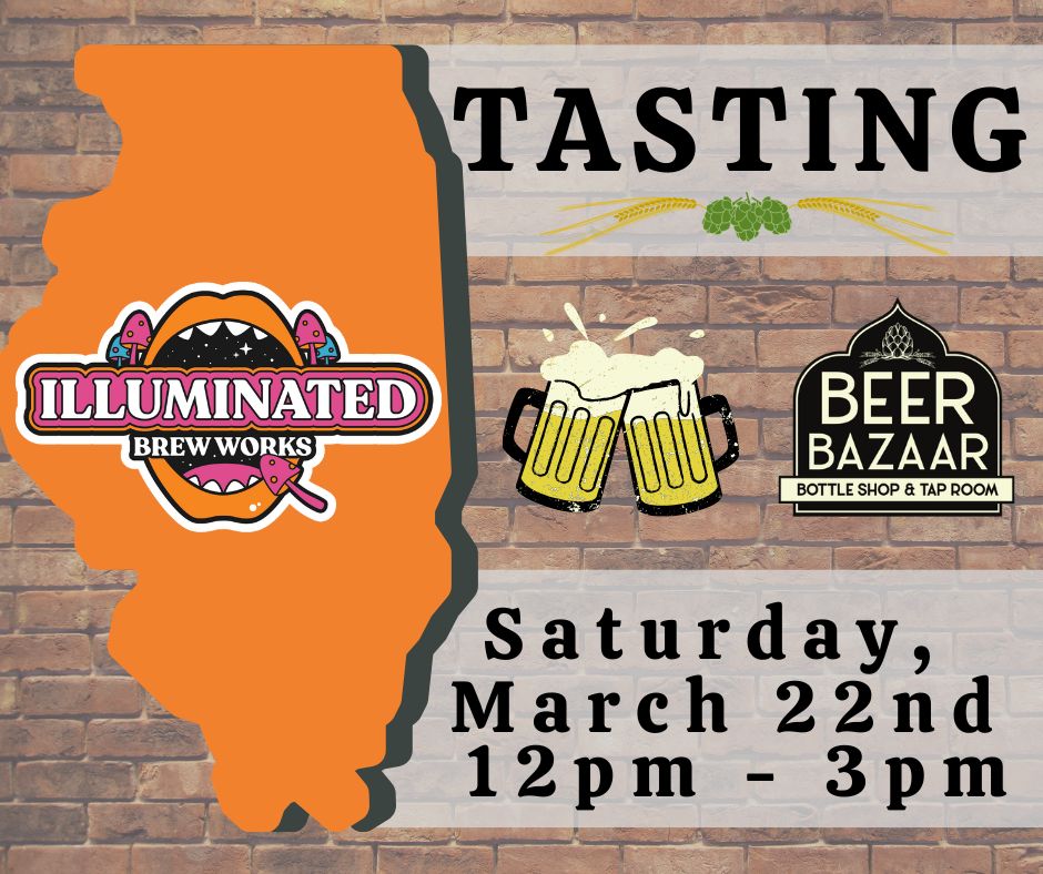 Illuminated Brew Works Beer Tasting at Beer Bazaar