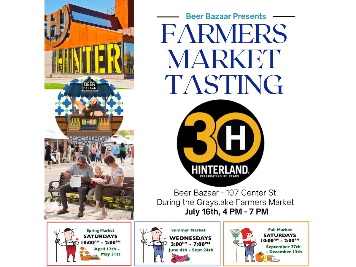 Free Hinterland Brewing Tasting in Grayslake!