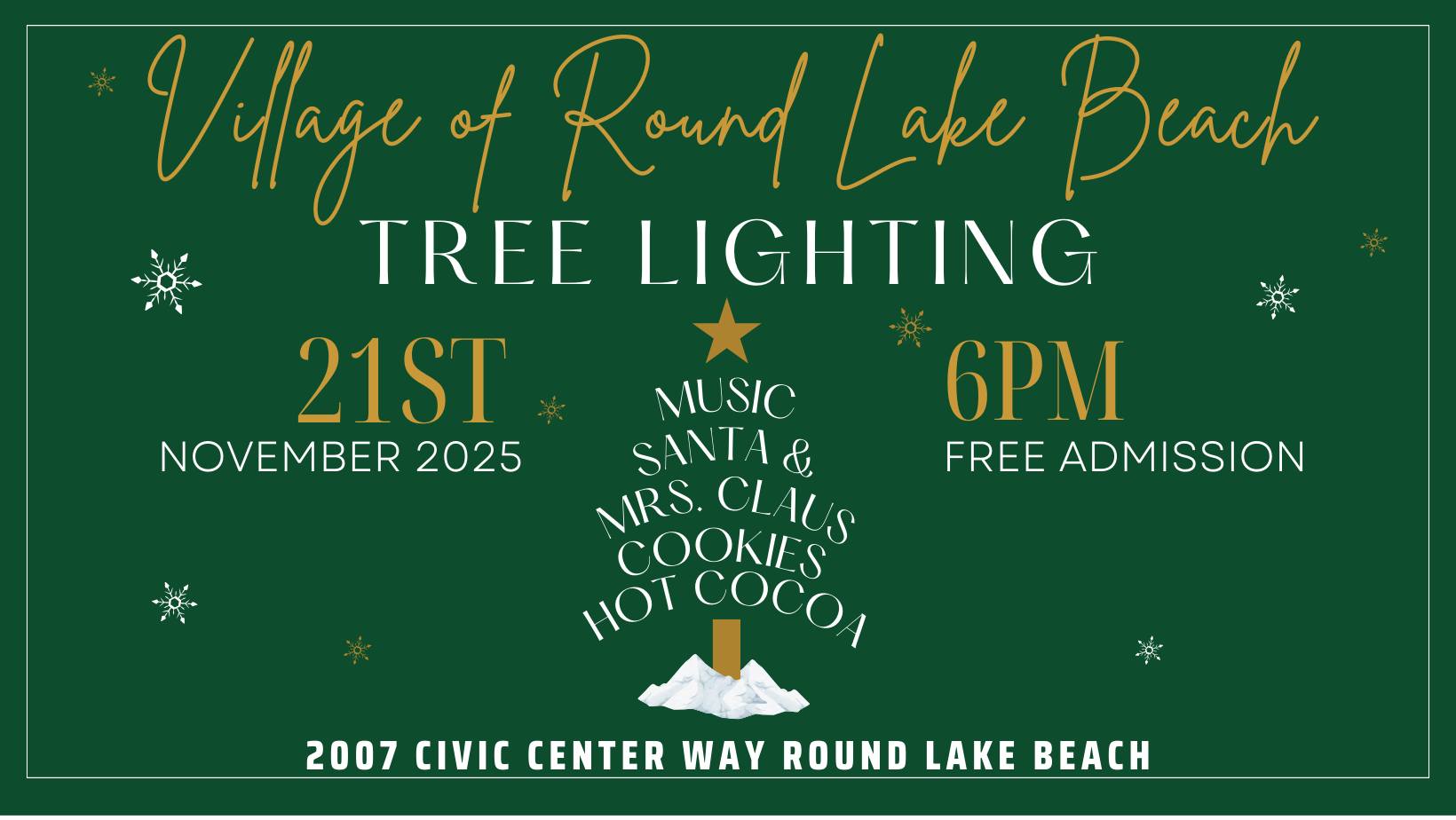 Village of Round Lake Beach Tree Lighting