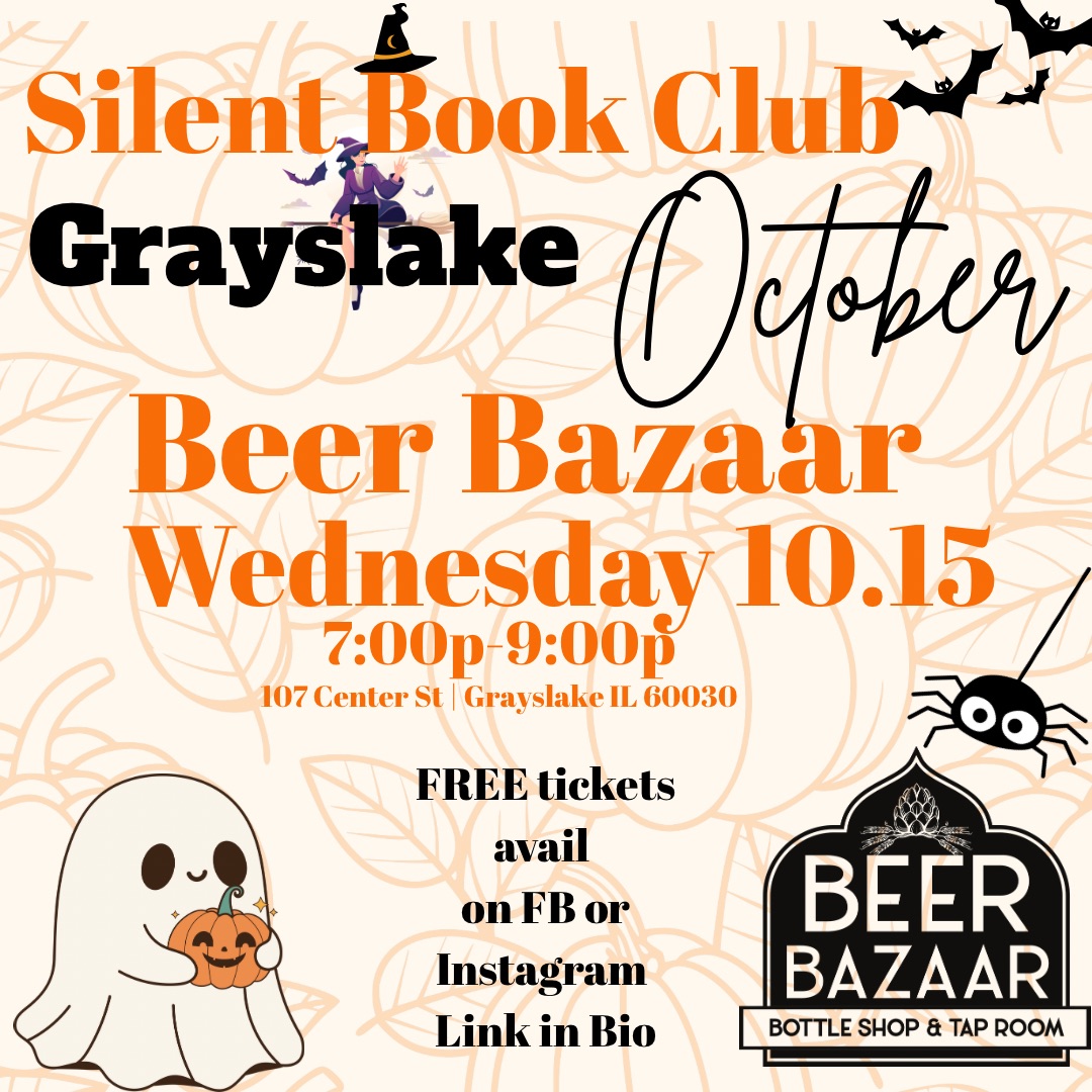 Silent Book Club Grayslake October Beer Bazaar Meet Up