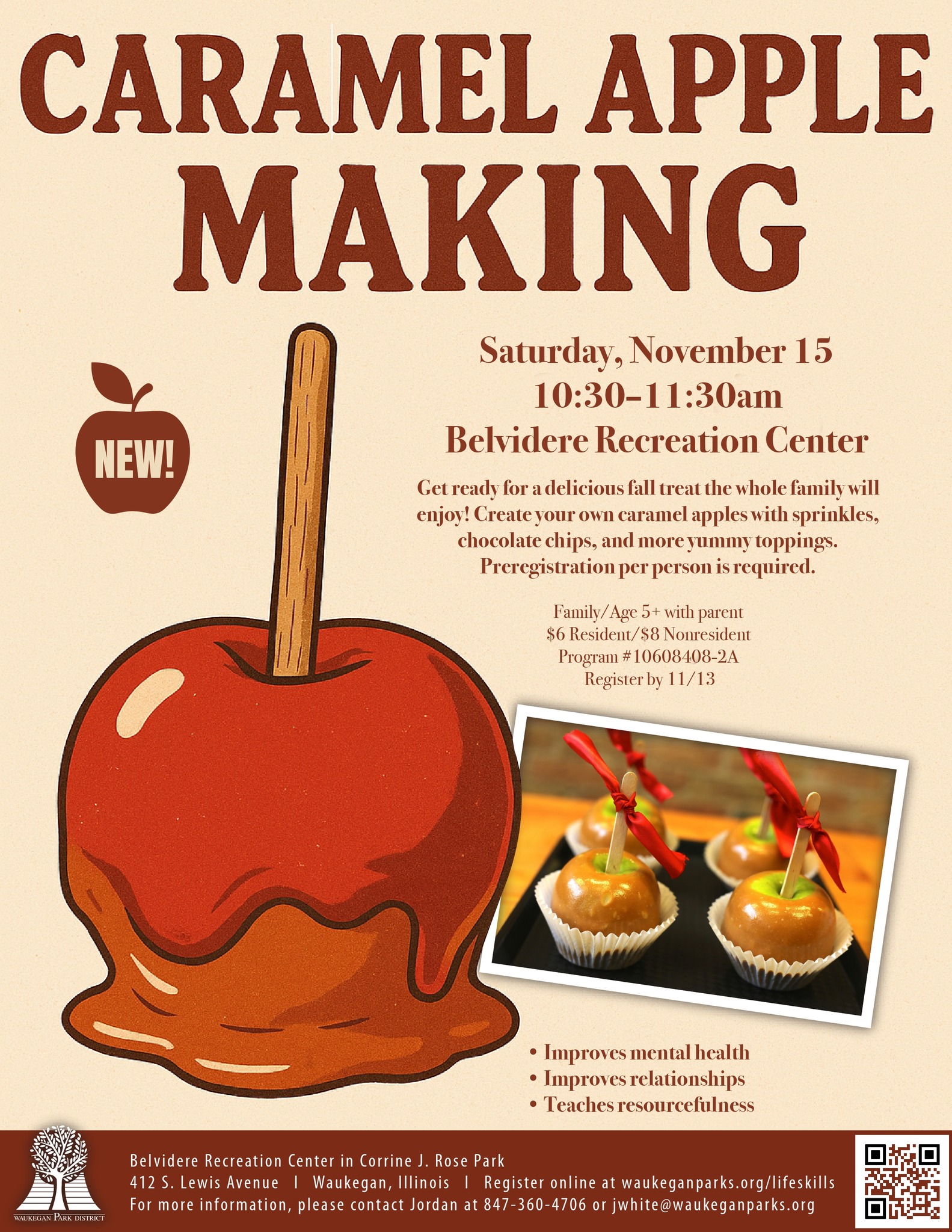 Caramel Apple Making at Waukegan Park District
