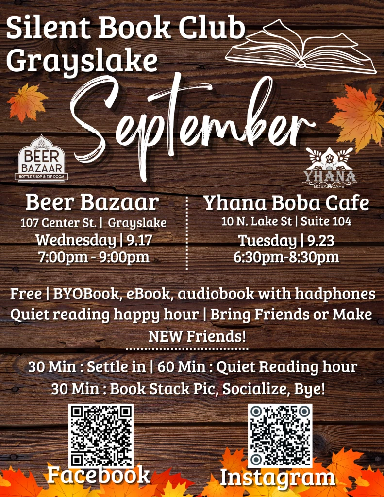 Silent Book Club Grayslake | September Meet-Up at Beer Bazaar