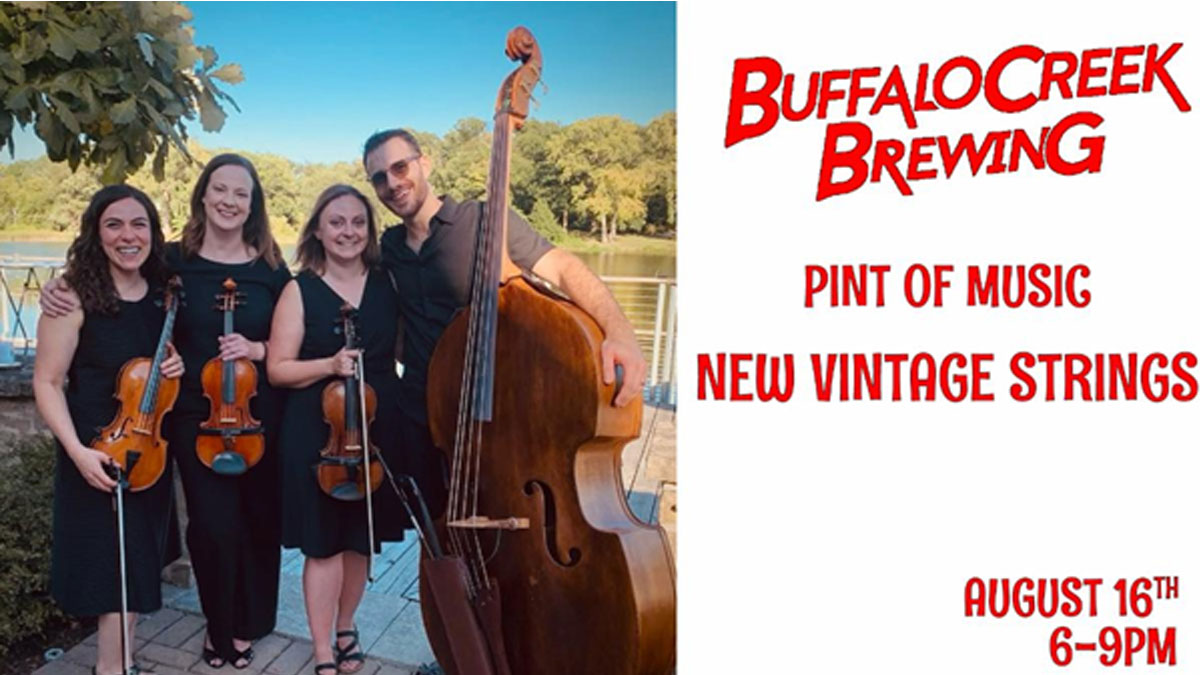 Pint of Music: New Vintage Strings Performing at Buffalo Creek Brewing