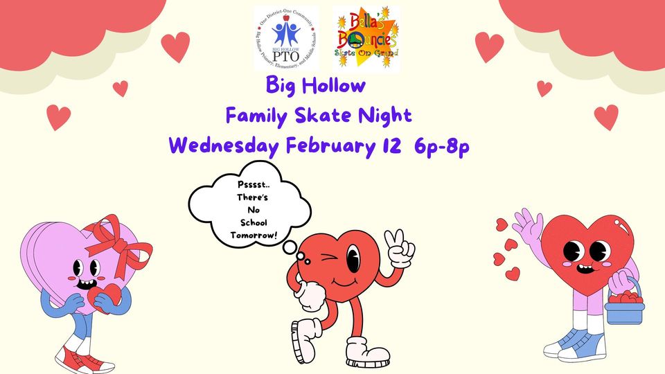 BIg Hollow Family Skate Night at bell's Bouncies