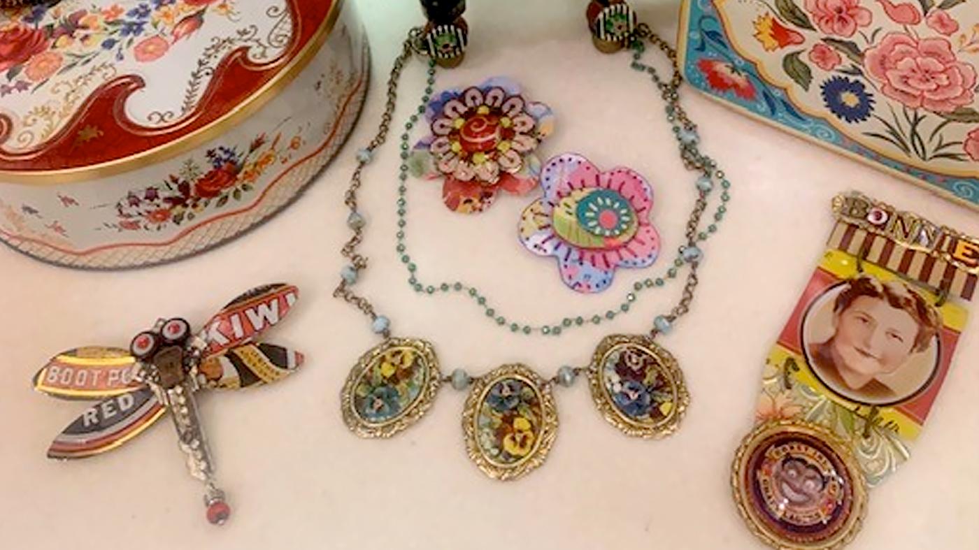 Creating Jewelry and Collage with Tin at Chicago Botanic Gardens