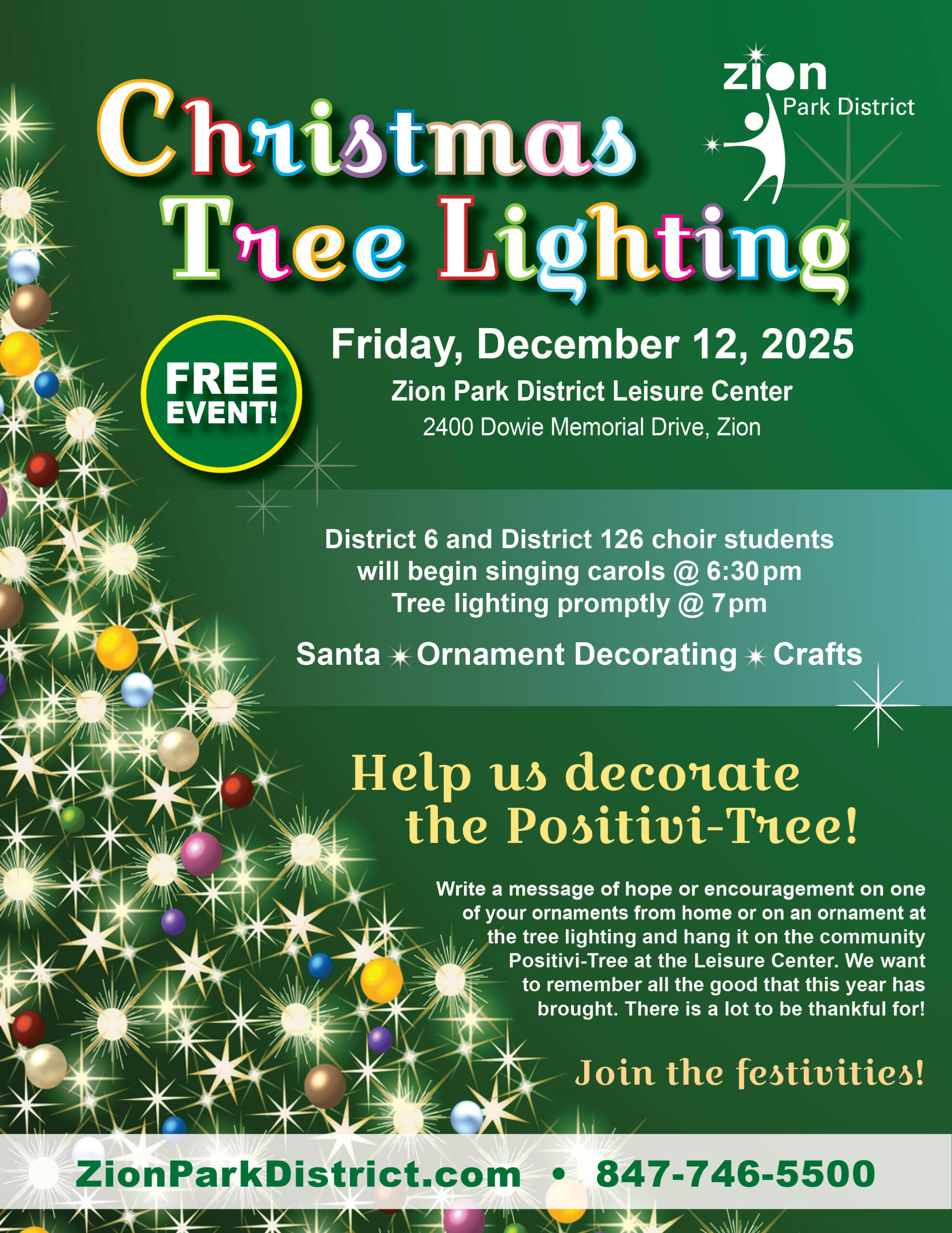 Christmas Tree Lighting in Zion