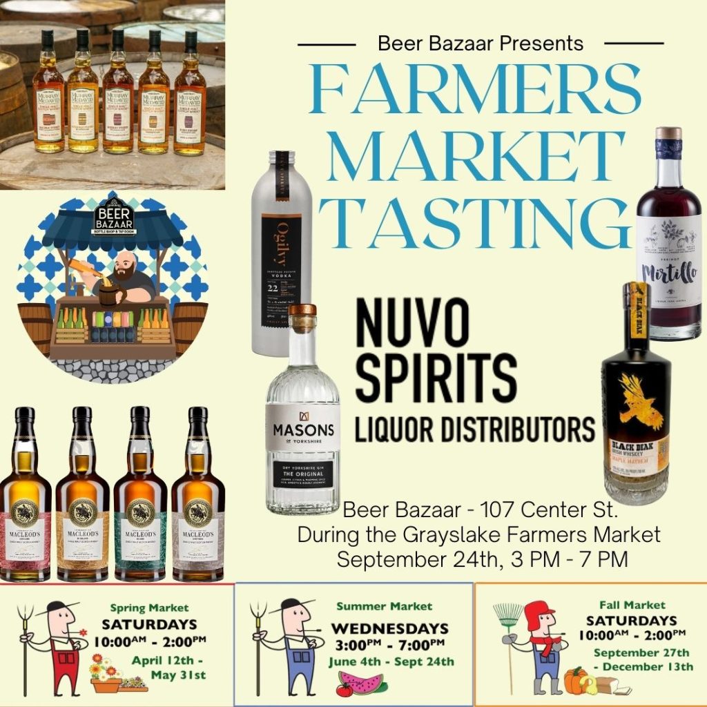 Nuvo Spirits Tasting During Grayslakes Farmers Market