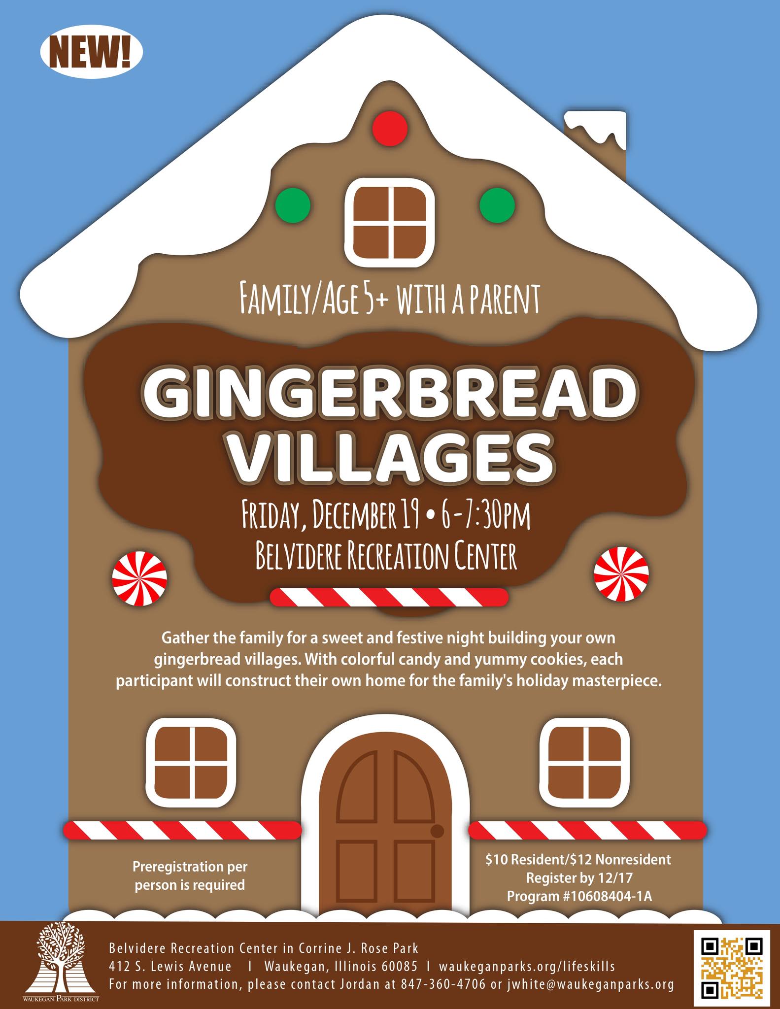 Gingerbread Villages at Waukegan Park District