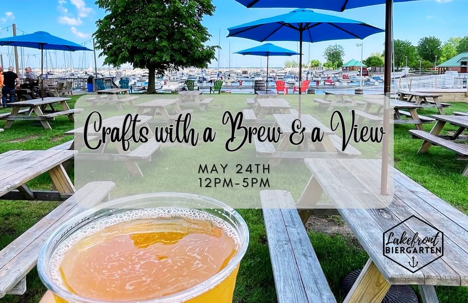 Crafts with a Brew & View at HB Biergaten North Point Marina