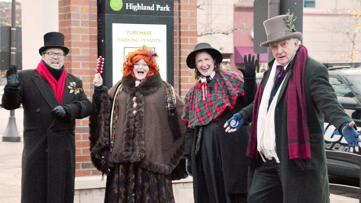 Highland Park Holiday Lighting at Port Clinton Square in Highland Park