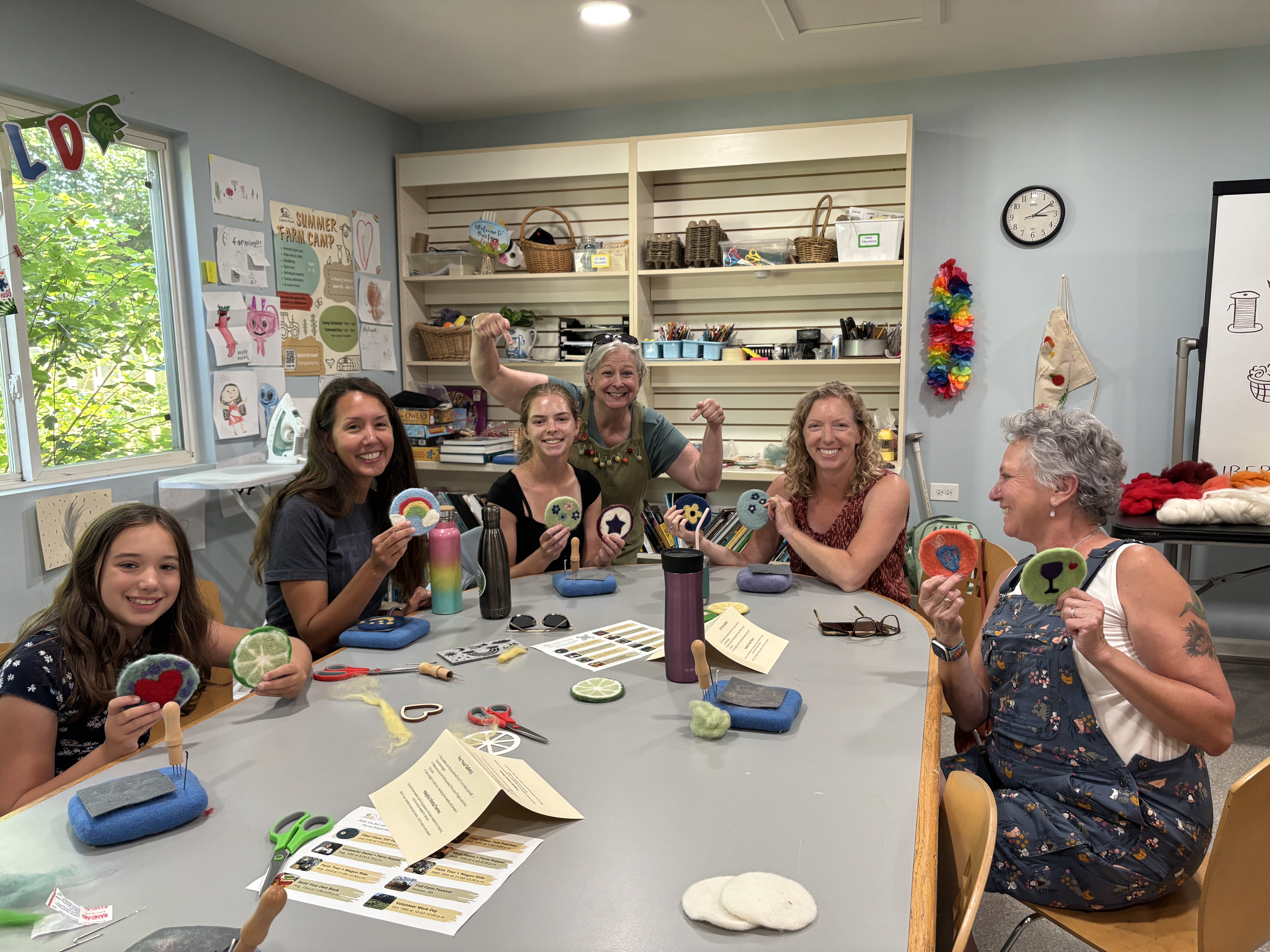 Felt Patch Making Class at Liberty Prairie