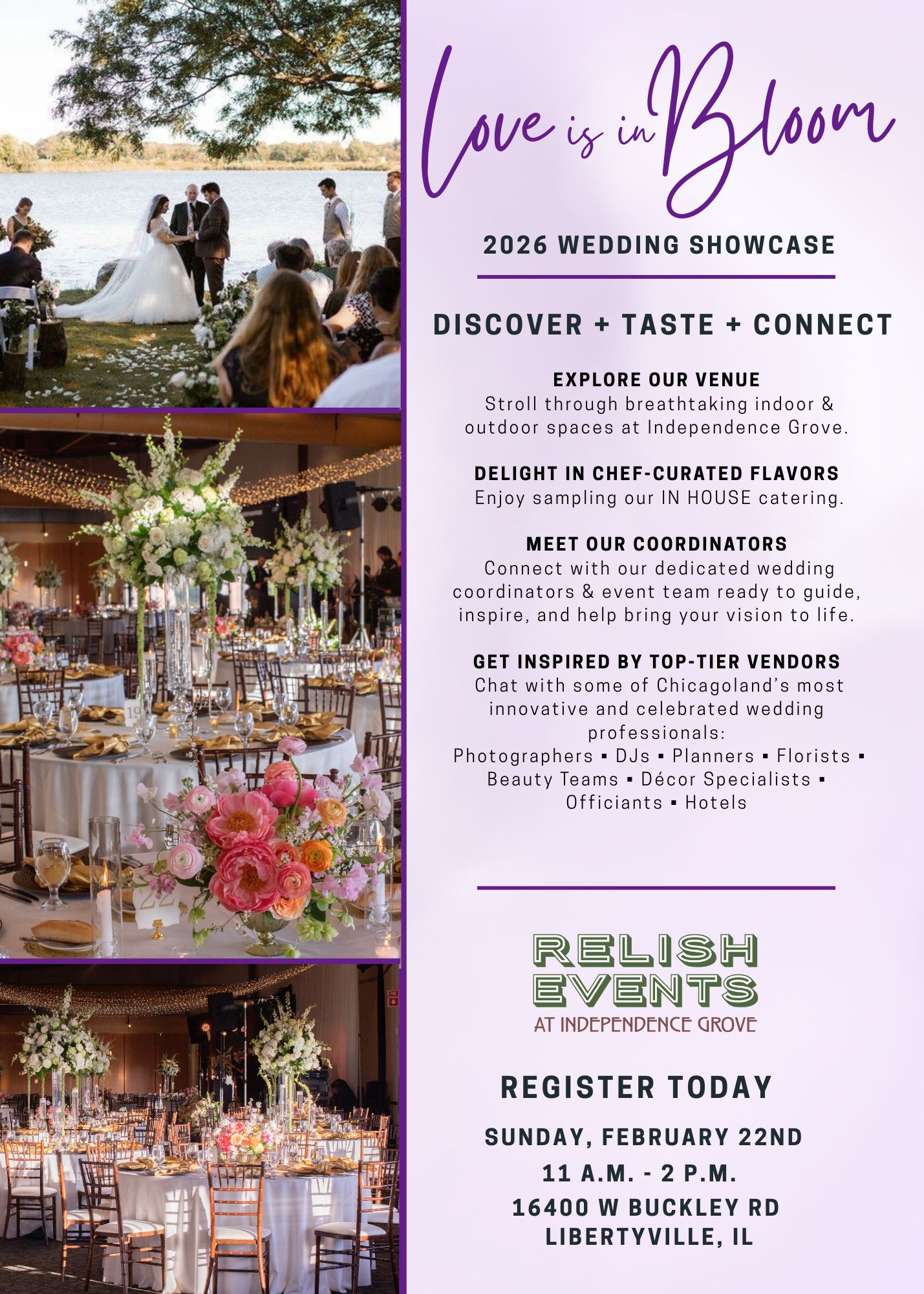 Love is in Bloom 2026 Wedding Showcase 