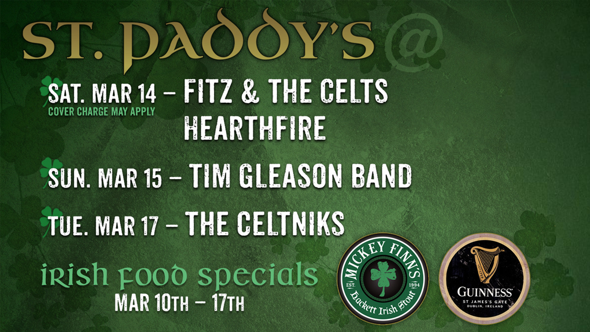 St. Paddy's Week at Mickey Finn's