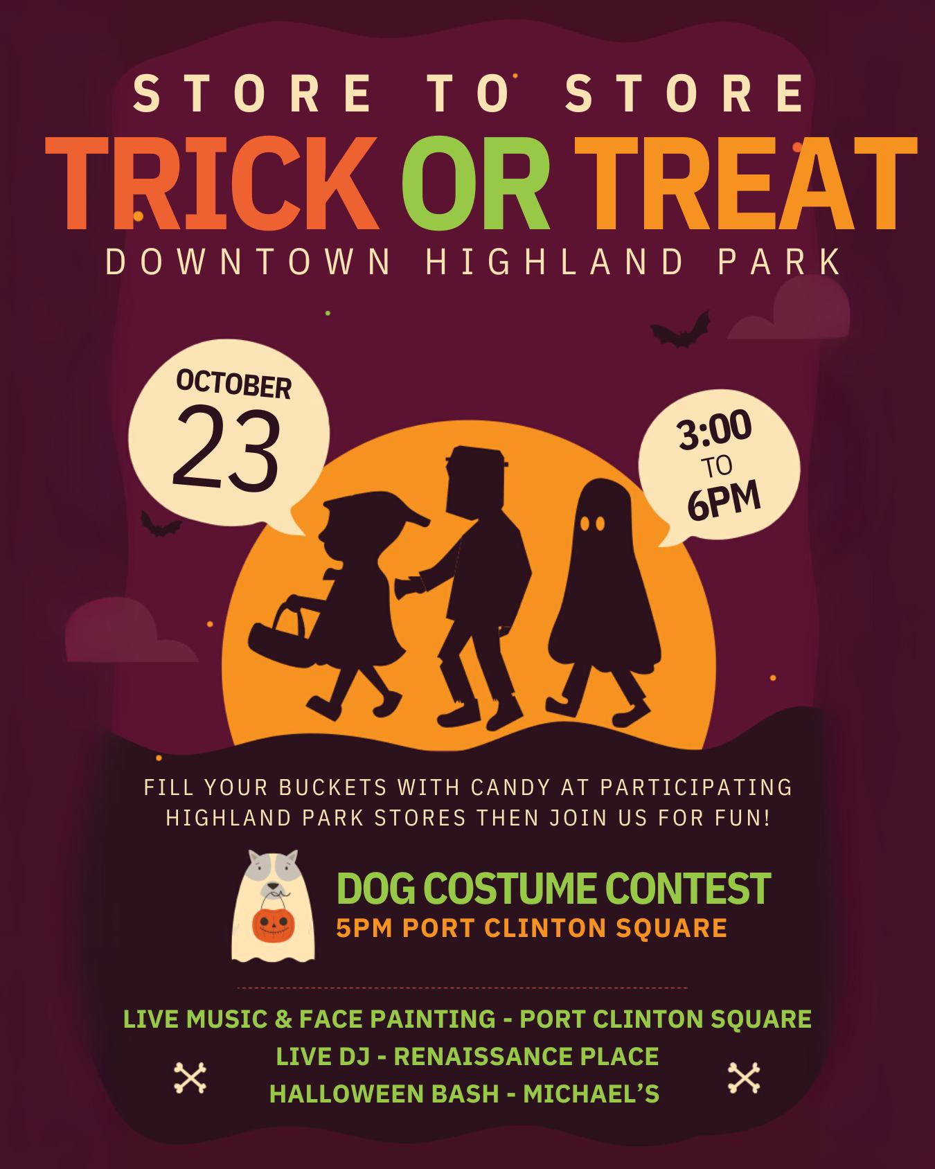 Downtown Halloween Events in Highland Park 