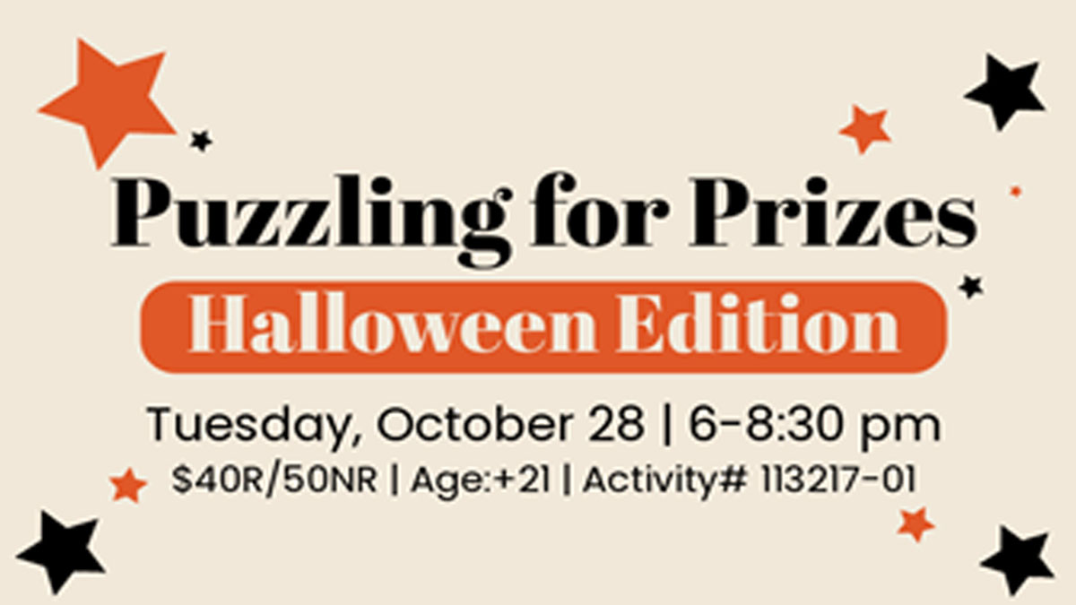 Puzzling for Prizes: Halloween Edition in Deerfield