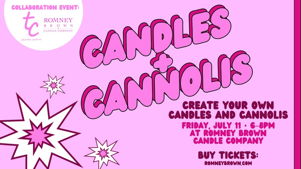 Candles & Cannolis DIY at Romney Candle