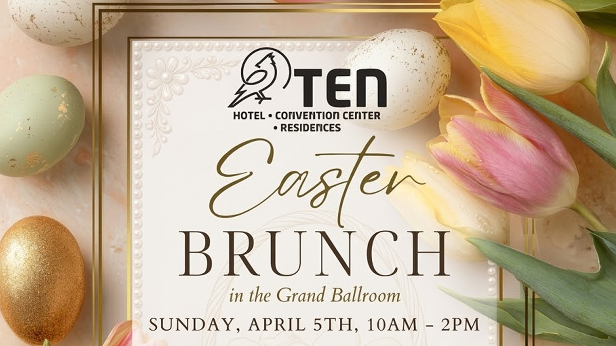 Easter Brunch in the Grand Ballroom at The Ten Hotel