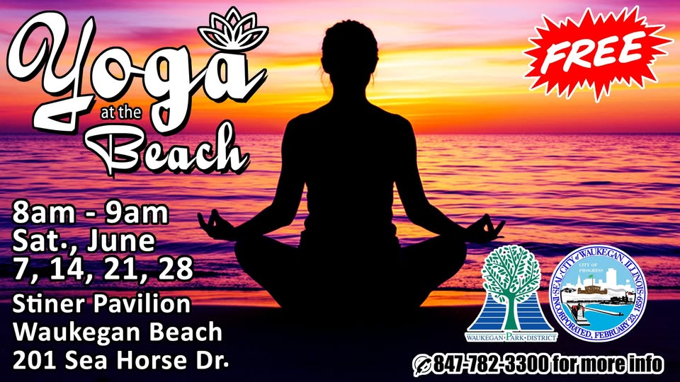 Yoga on the Beach at Stiner Pavilion