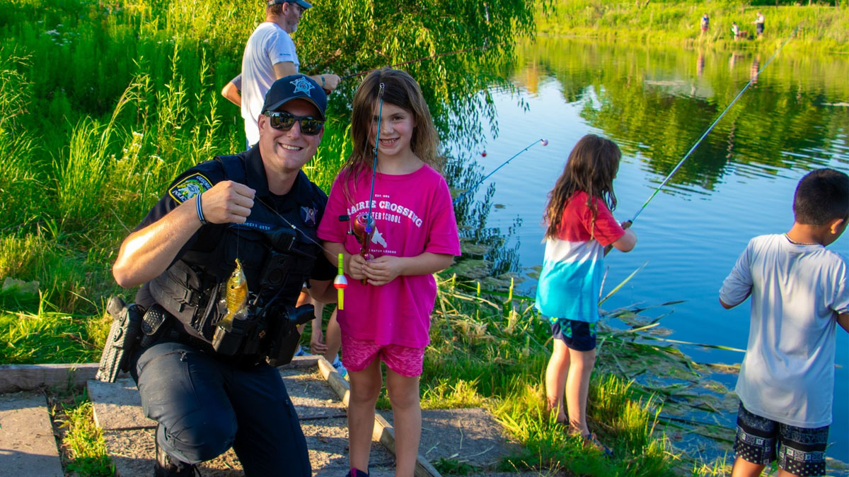 Cops and Bobbers Fishing Event at Hunt Club Park