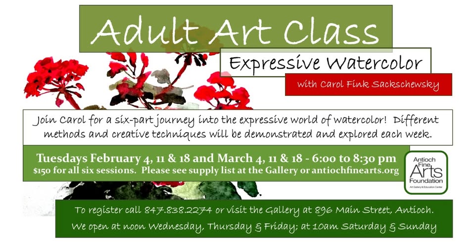 Expressive Watercolor at Antioch Fine Arts