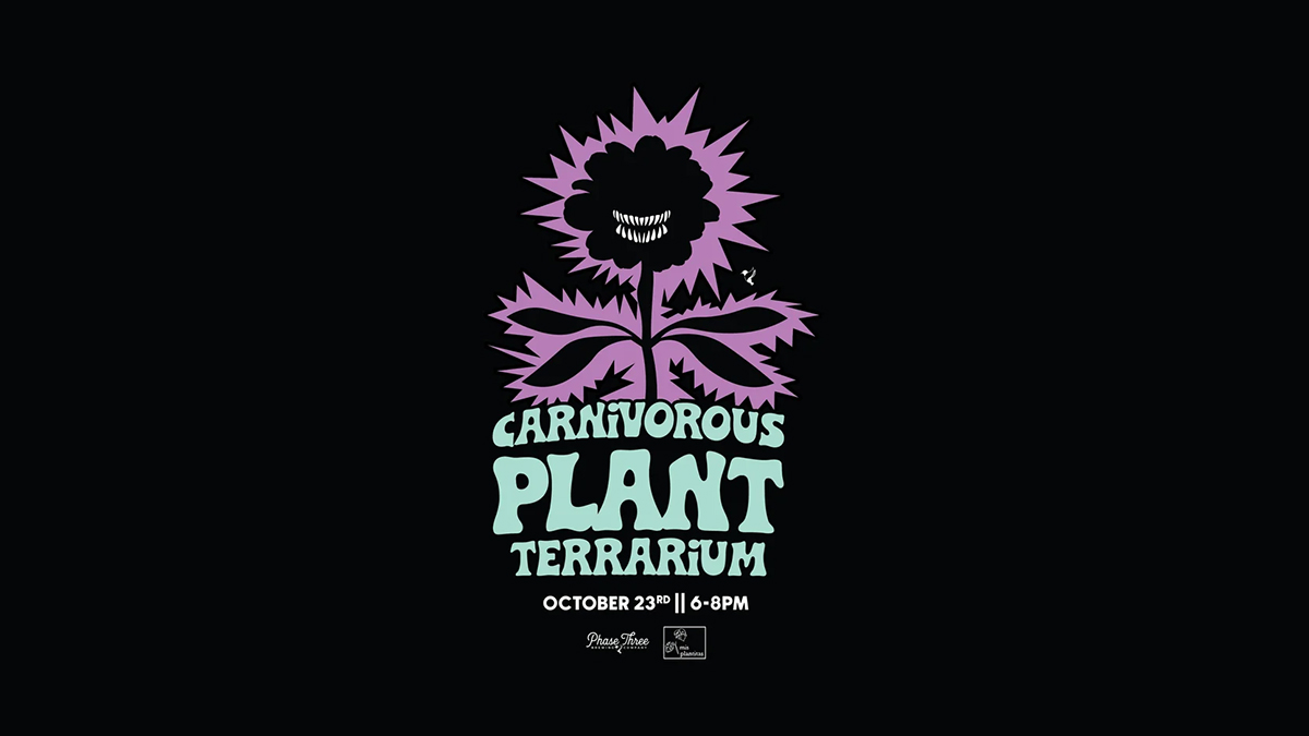 Carnivorous Plant Terrarium at Phase Three Brewing Co. 