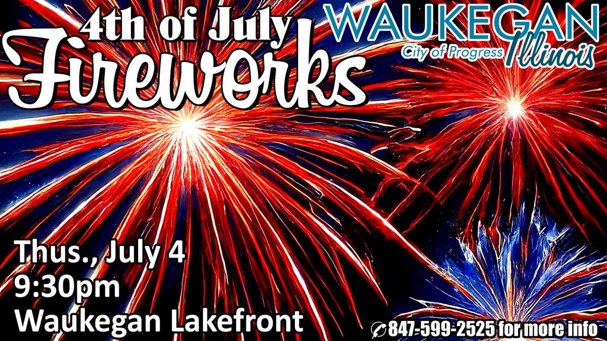 4th of July Fireworks on the Waukegan Lakefront
