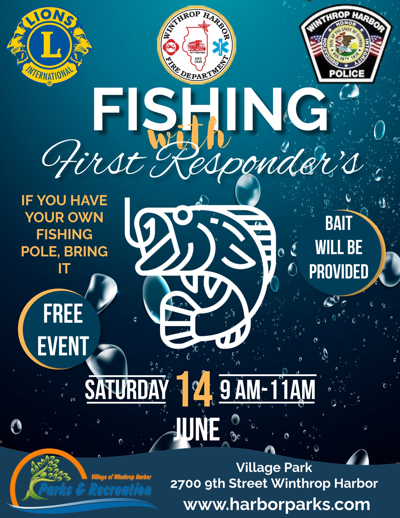 Fishing With First Responders in Village Park