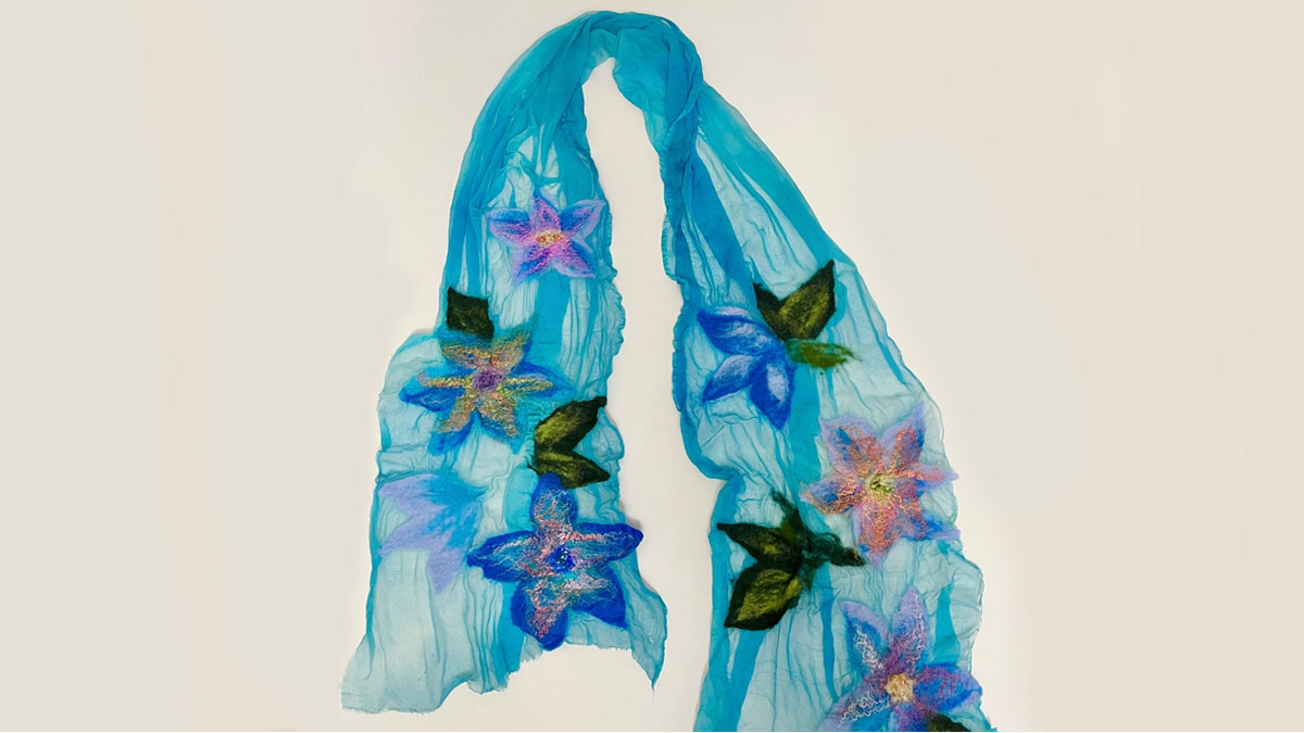 Floral Inspired Nuno Scarf Workshop at Chicago Botanic Garden