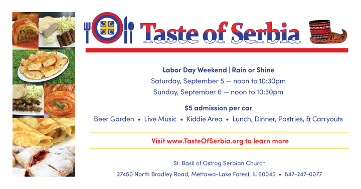 Taste of Serbia in Mettawa-Lake Forest