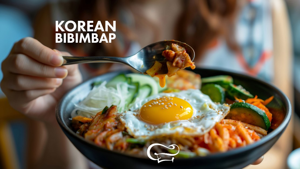 Korean Bibimbap Lunch  Traditional Korean Rice Bowl with Marinated Beef at The Joyful Gourmet 