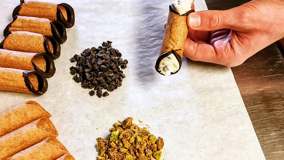 Italian Cannoli-making with Tony Cannoli + Wine Flight at The Joyful Gourmet 