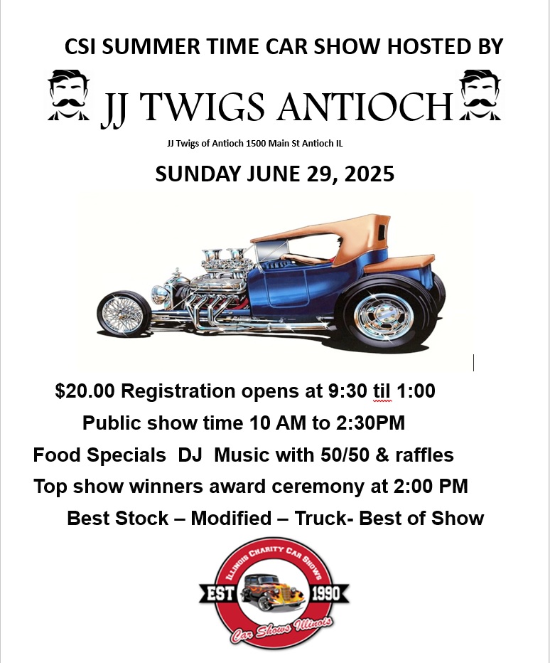 CSI Summer Time Car Show at JJ Twigs