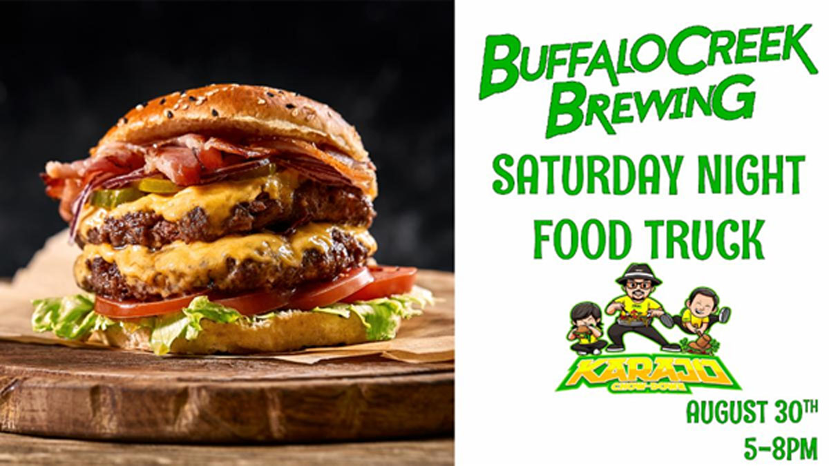 Saturday Night Food Truck with Karajo Chow Down at Buffalo Creek Brewing