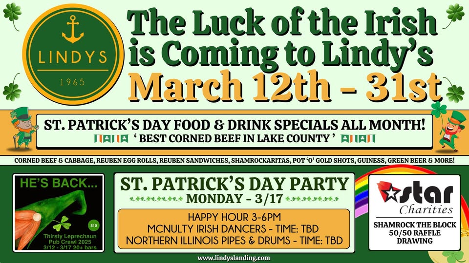 Lindy's St. Patrick's Day A Month Long Celebration at Lindy's