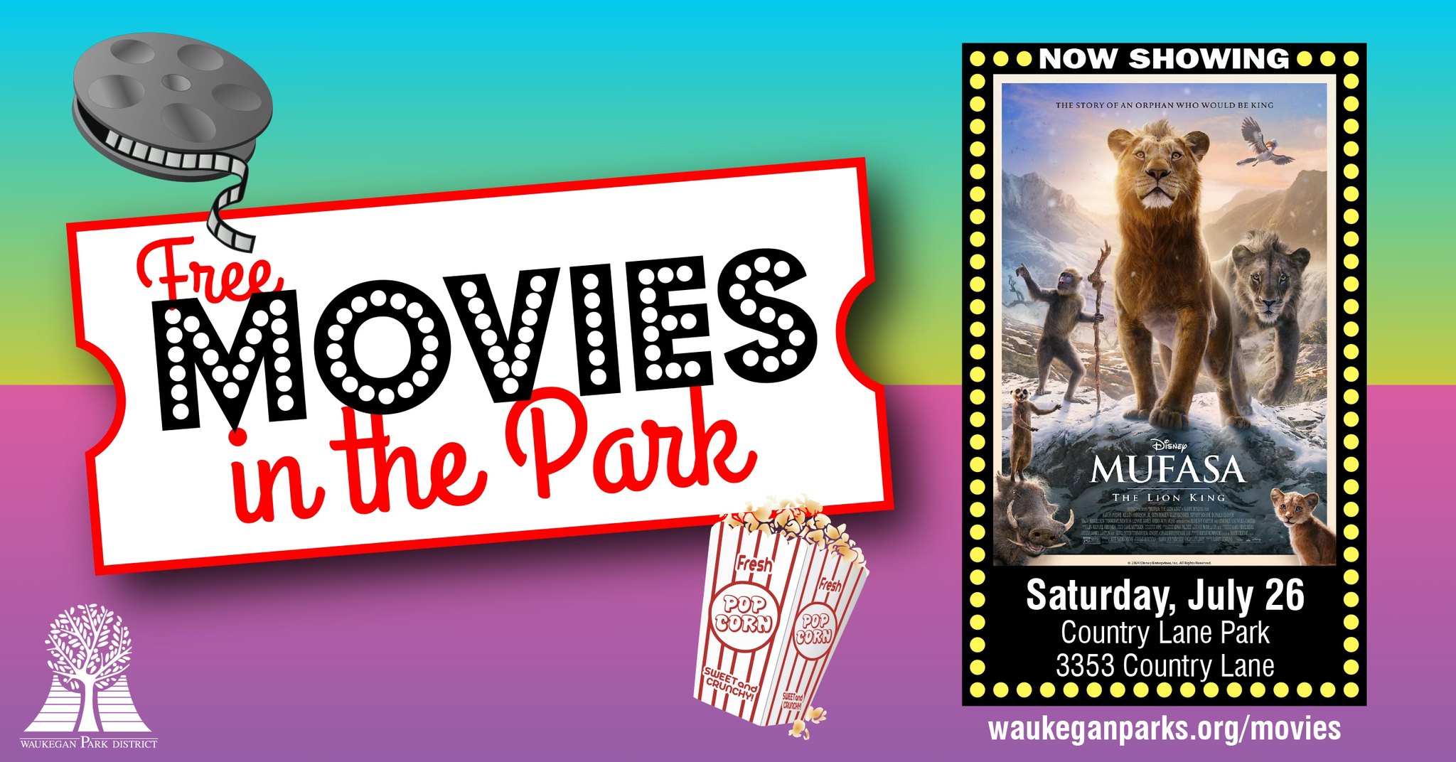 Free Screening of Mufasa: The Lion King with Art Activities in Waukegan