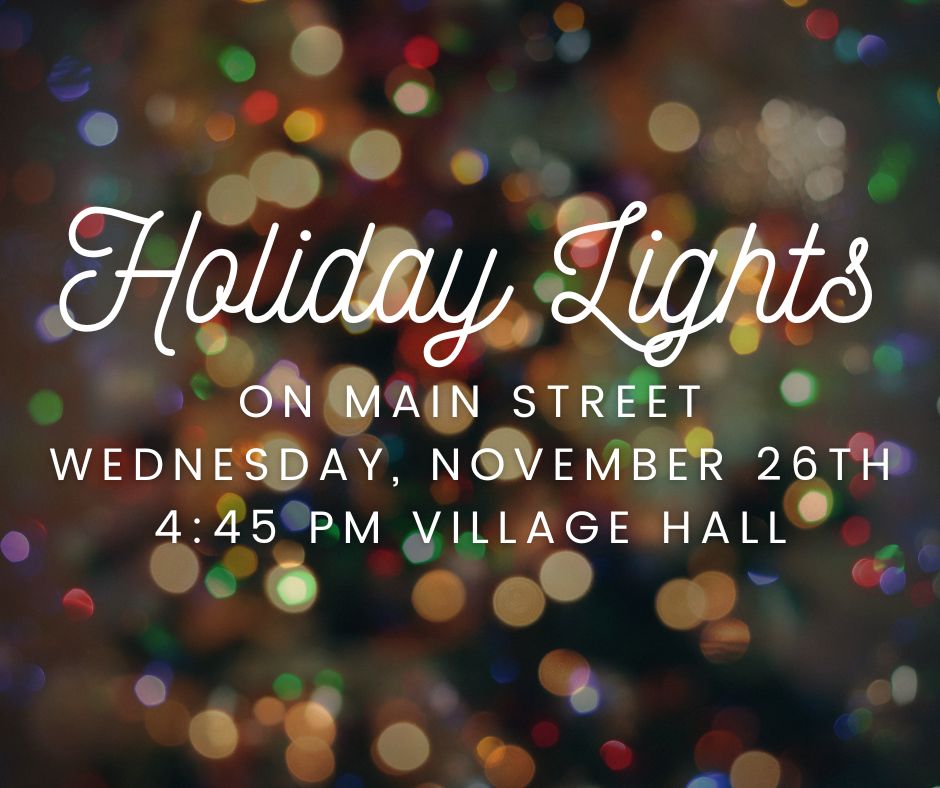 Holiday Lights on Main Street in Wauconda