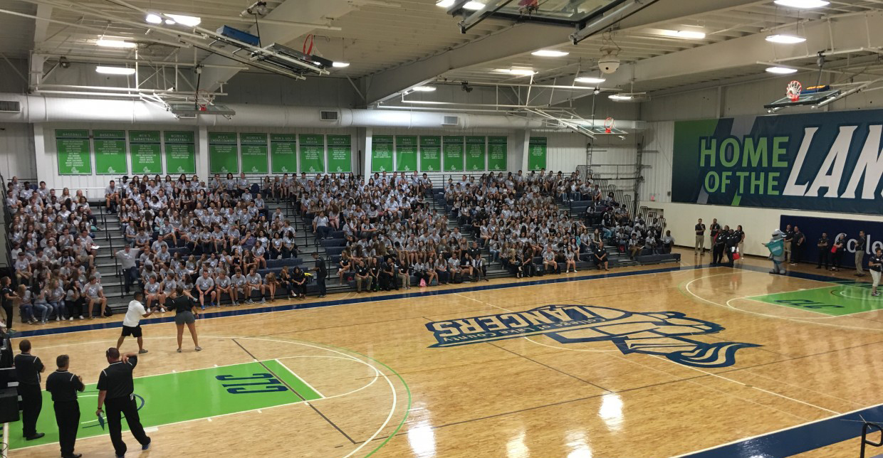 College of Lake County Basketball Court